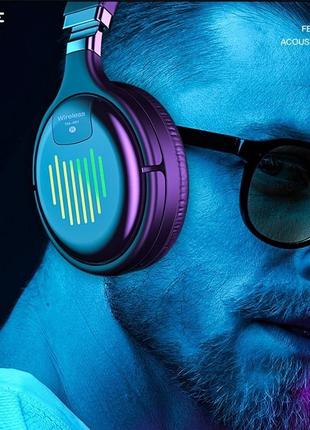 Беспроводные наушники и гарнитура bluetooth mc80-1 led с mp3 плеером, fm. наушники блютуз блютус для телефона3 фото