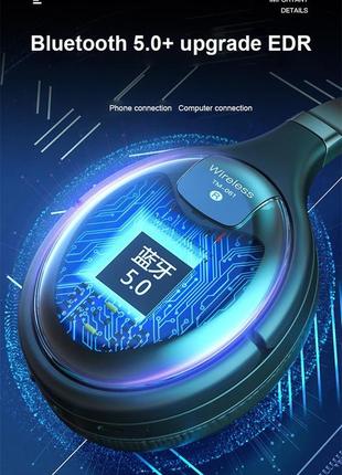 Беспроводные наушники и гарнитура bluetooth mc80-1 led с mp3 плеером, fm. наушники блютуз блютус для телефона7 фото