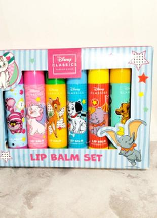 Набор бальзамов для губ disney lip balm set  6 шт