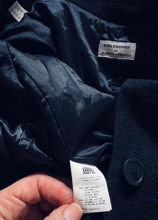 Пальто, тренч philosophy di alberta ferretti шерсть демисезонное оригинал бренд италия размер m,l2 фото