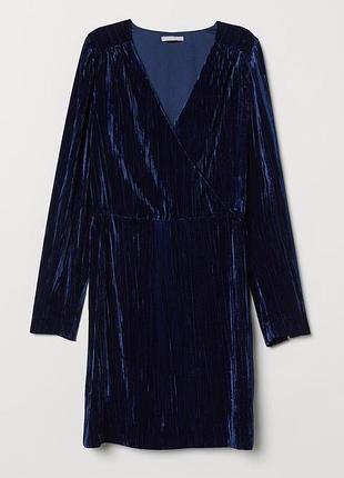 Шикарное платье велюр h&m