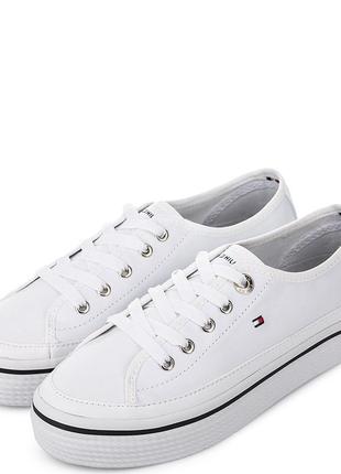 Оригинал белые кеды tommy hilfiger