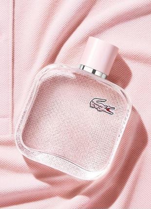 Жіноча туалетна вода пробник lacoste l.12.12 rose eau fraiche7 фото