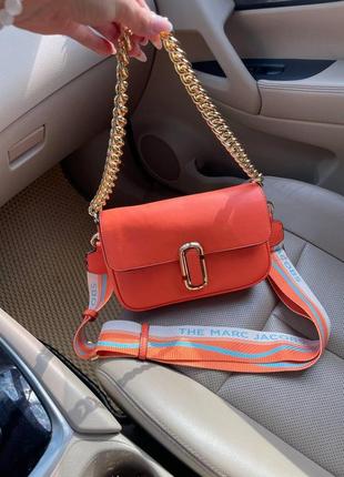 Женская сумка клатч оранжевая the colorblock  марк джейкобс3 фото