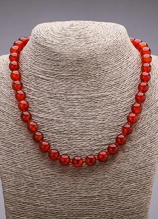 Бусы сердолик