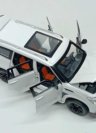 Машинка автомир "nissan patrol" 1:24 белая ap-1832-2