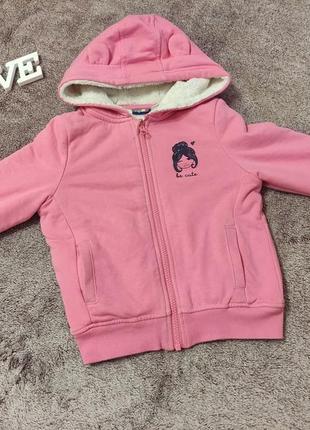 Меховушка тепле худі, кофта від lupilu