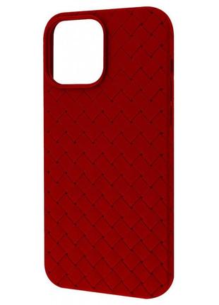 Чохол weaving full case (tpu) iphone 14 pro max red