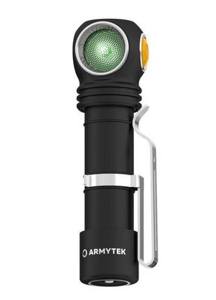 Налобний ліхтар armytek wizard v4 c2 wg magnet usb, тепле-зелене світло