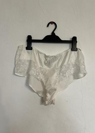 Charnos спальни шотрики трусики с сеточкой, пайетками блестками бантиком ткань под атлас шелк