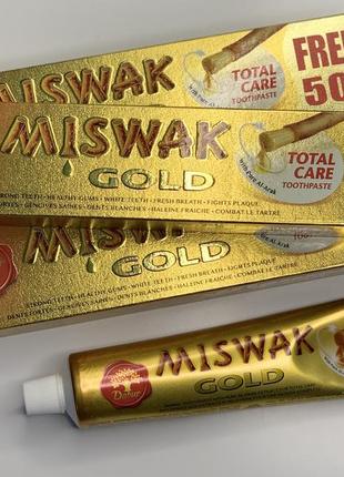 Зубна паста dabur herb'l miswak gold, 170 г2 фото