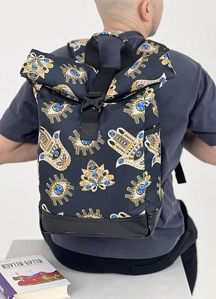 Роллтоп рюкзак трансформер, rolltop travel eyes