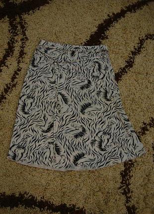 Летняя юбка с лошадками