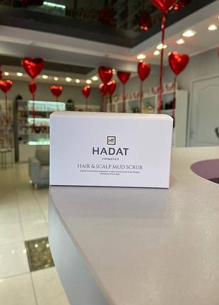 Очищающий скраб для волос и кожи головы hydro hair and scalp mud scrub hadat, 300 мл