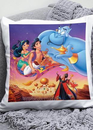 Декоративна подушка плюшева подарунок з принтом аладдин aladdin