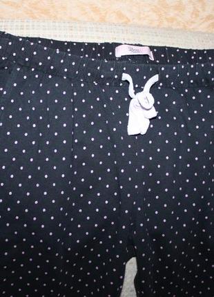 Красивые темные в горошек пижамные брюки, размер xs от boux avenue2 фото