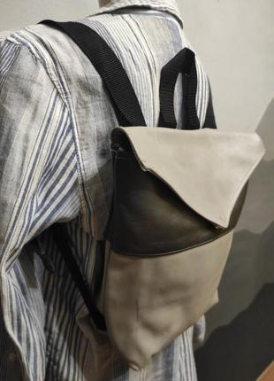Актуальный рюкзак, кожаный,городской ручная работа8 фото