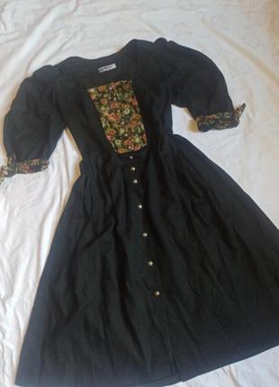 Alphoen платье баварское гобелен шерсть винтаж