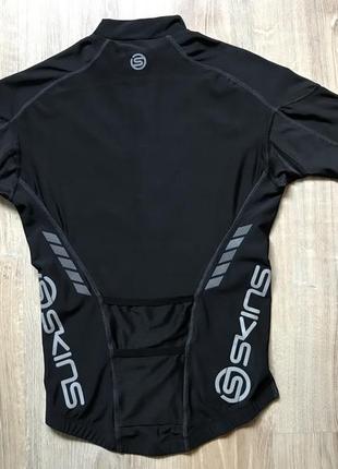 Мужская компрессионная велоджерси skins compression c400 short sleeve jersey2 фото