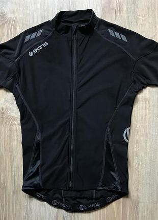 Мужская компрессионная велоджерси skins compression c400 short sleeve jersey