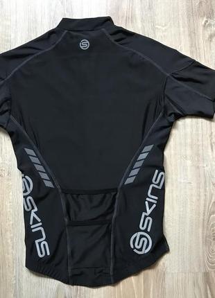 Мужская компрессионная велоджерси skins compression c400 short sleeve jersey8 фото