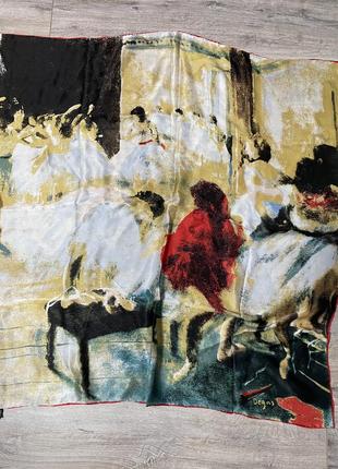 Платок шелк с репродукцией картины эдгара дега