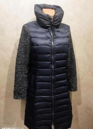 Неймовірна тепла комбінована куртка пальто голландського бренду spoom2 фото