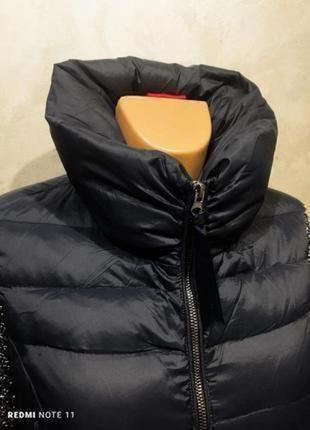 Неймовірна тепла комбінована куртка пальто голландського бренду spoom3 фото