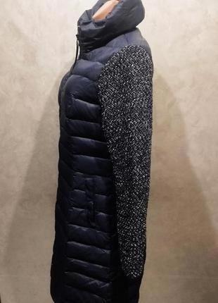 Неймовірна тепла комбінована куртка пальто голландського бренду spoom4 фото