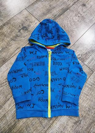 Толстовка, кофта на блискавці з капюшоном, худі,р. 92-98, 2-3 роки