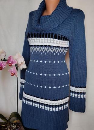 Платье свитер удлинённый2 фото