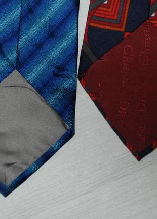 Лот цена за все  3шт оригинал christian dior  галстук галстуки шелковые шелковый5 фото