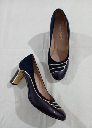Красивые нарядные кожаные туфли италия moda di fausto