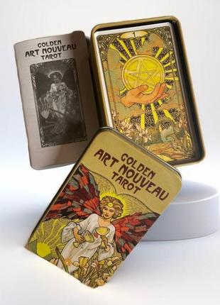 Карти таро золоте таро ар нуво (golden art nouveau tarot)3 фото