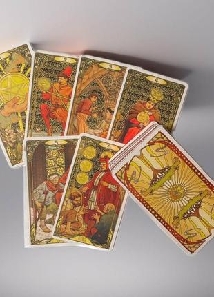 Золотое таро ар нуво (golden art nouveau tarot)4 фото