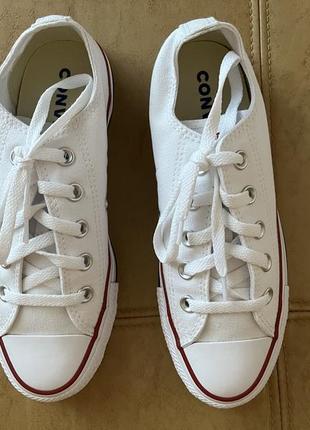 Женские кеды низкие converse all star ox optical white m7652