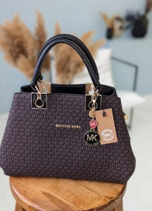 Женская сумка michael kors на три отделения люкс качество