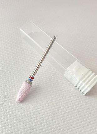 Фреза насадка 5 см керамічна для зняття гелю, гель лаку кукурудза фреза для гель лака probeauty2 фото