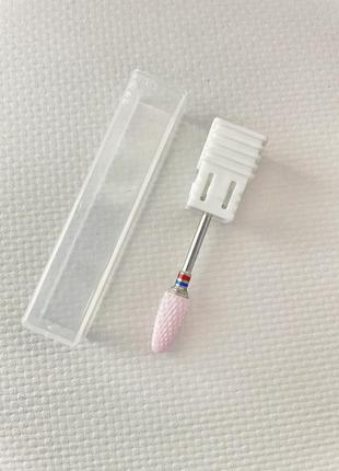 Фреза насадка 5 см керамічна для зняття гелю, гель лаку кукурудза фреза для гель лака probeauty3 фото