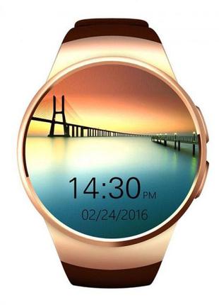 Розумні smart watch kw18. колір: золотий10 фото