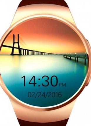 Розумні smart watch kw18. колір: золотий7 фото