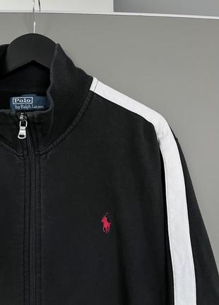 Polo ralph lauren спортивная коттоновая куртка/кофта олимпийка7 фото