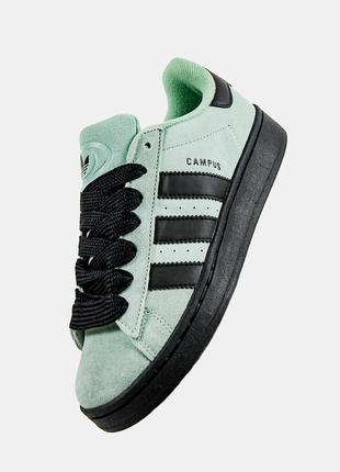 Женские кроссовки adidas campus 00s turquoise / адидас кампус / демисезонная женская обувь / кроссы на весну, лето, осень