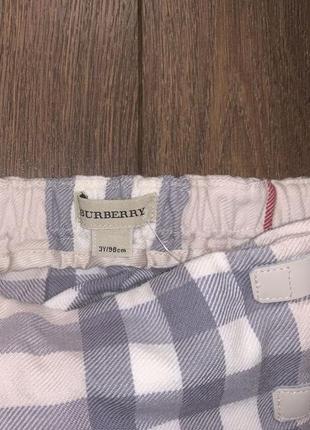 Классическая шерстяная детская юбка в складку шотландка’’burberry’’,3 года4 фото