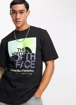 Футболка the north face chest print logo t-shirt in
black