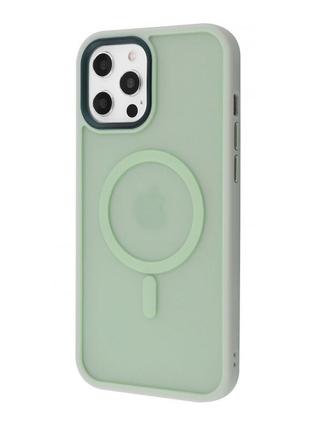 Чохол wave matte insane case with magsafe iphone 12 pro max mint