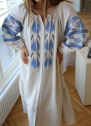 Вишита котонова сукня 52,54