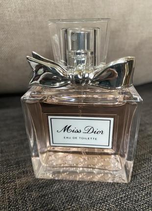 Christian dior miss dior eau de toilette 50 мл, оригінал  2015 рік випуску