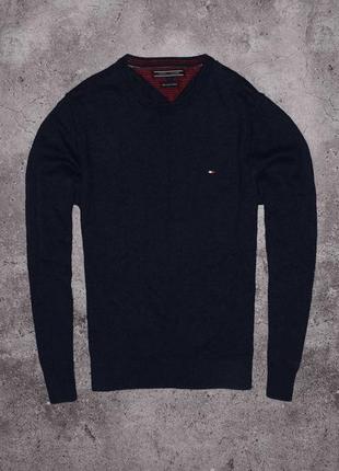 Tommy hilfiger cotton cashmere sweater (мужской свитер томми хилфигер