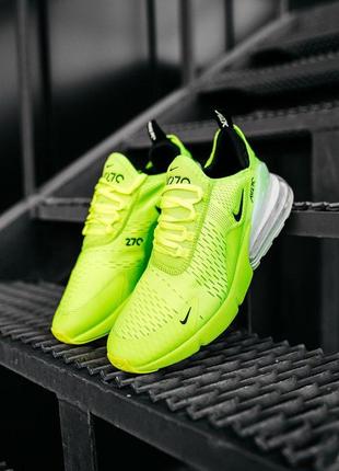 Nike air max 270 greenneon/white чоловічі кросівки анйк